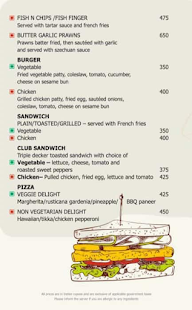 Green Fields Cafe menu 1