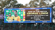 George Linde dished out a deserved man of the match performance. 