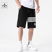 Quần Shorts Thể Thao Nam Style Marven Basic In Phối Sọc Ngang Thời Trang Trend 2023 - Shorts Nam 9000016