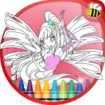 Cover Image of Download Coloring Game for Winx-Club 1.0 APK