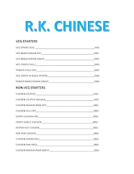RK Chinese menu 6
