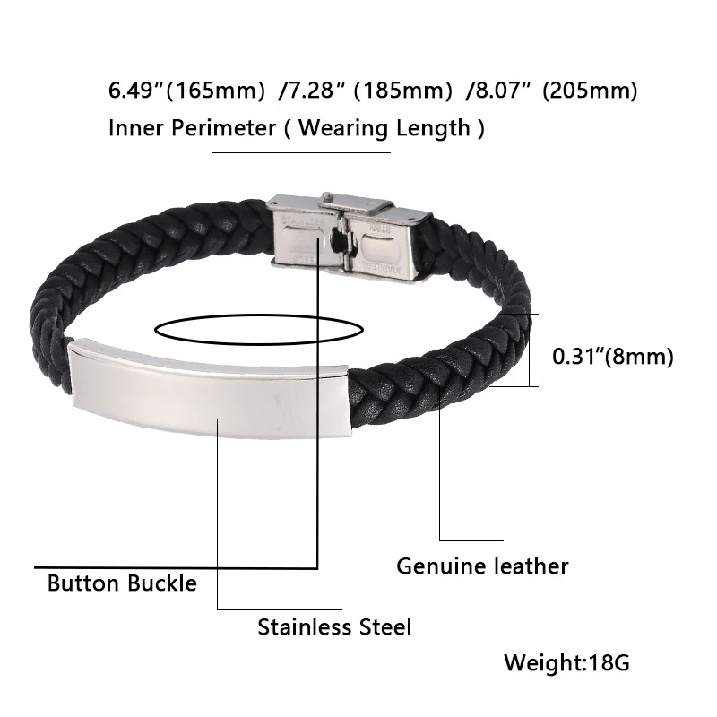 Bracelet en cuir tressé à la main avec chaîne de montre, neutre et créatif. Un accessoire simple et élégant, parfait pour toutes les occasions.