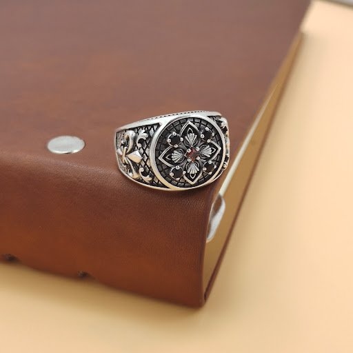 Title 2, Mens S925 Sterling Silver Ring, Dominating Per...