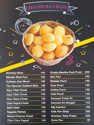 The Bangalore Cafe menu 