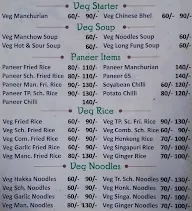 Hotel Red Chilli menu 1