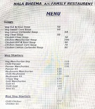 Nala Bheema Restaurant and Parcels menu 2