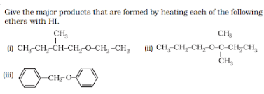 Chemical Reactions of Ethers