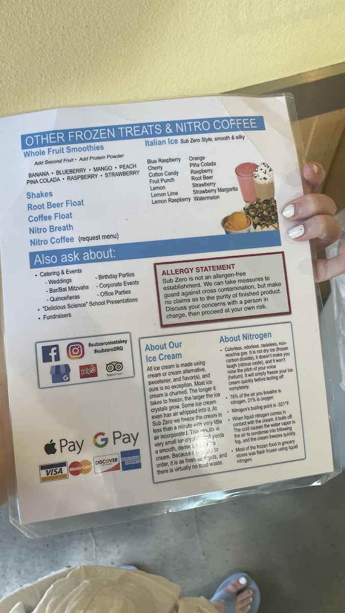 allergy menu part 2