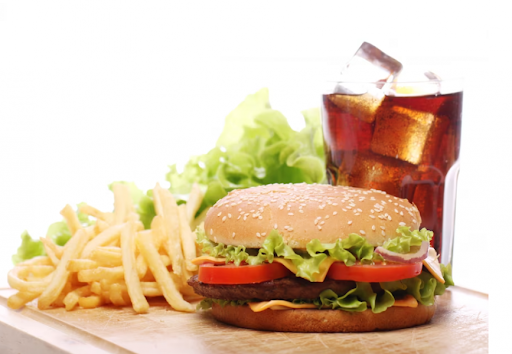 Veg Burger + French Fries + Coke 250ml