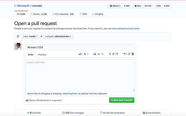 Github Release Helper chrome extension