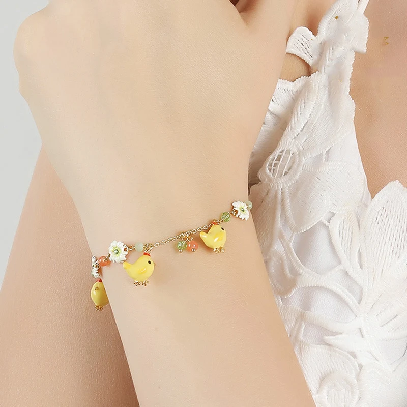 Schattige emaille armband in Net Red Mori-stijl. Persoonlijke sieraden voor studenten. Voeg een vleugje kleur en persoonlijkheid toe aan je outfit.