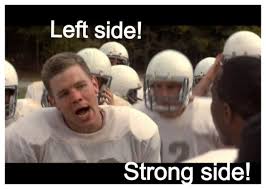 Image result for remember the titans left side strong side