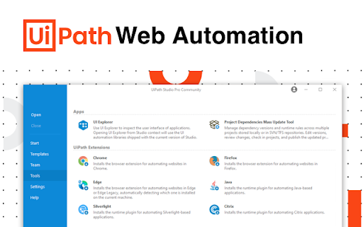 UiPath Web Automation