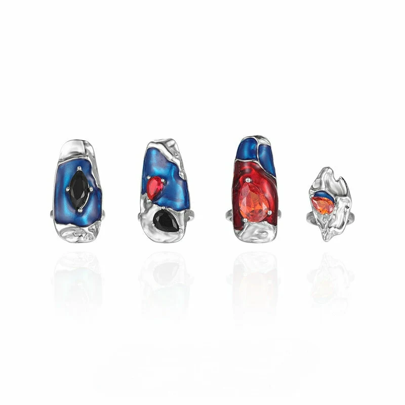 Title 10, Cirkon Cold Wind Open Joint Ring Hot Girl Nail ...