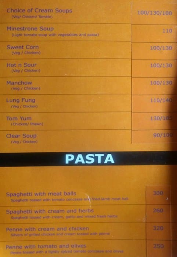 Golden Shisha Cafe menu 