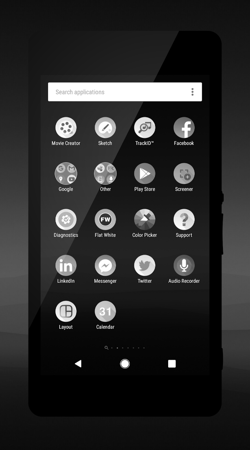Pixel Black Theme Screen 2