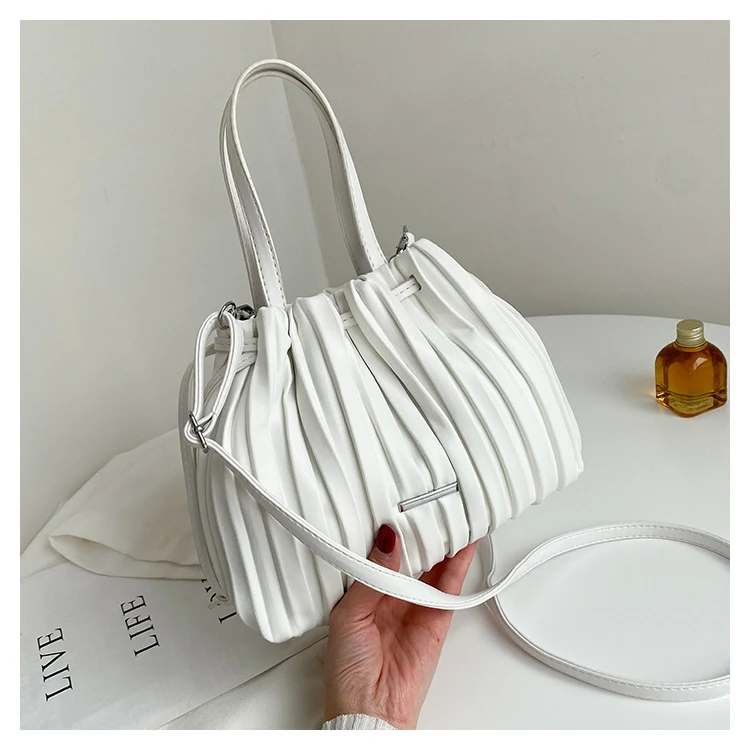 Title 1, Simple Casual Korean Retro Pleated Wrinkled Clo...