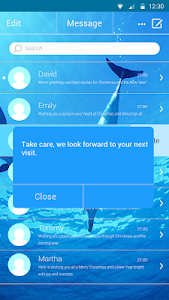 Messaging+ L Ocean Theme screenshot 2