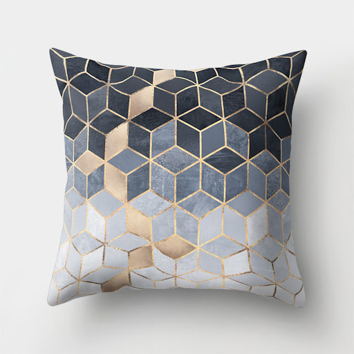 Title 7, Polyester Digital Printing Geometric Sofa Pillo...