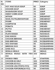 Cochin Cafe menu 2