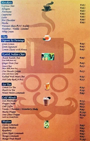 Chai Coffee Biscuit menu 