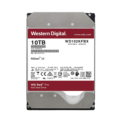 Ổ cứng HDD WD Red Pro 10TB 3.5" SATA 3 256MB Cache 7200RPM (WD102KFBX)