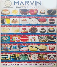 Marvin Bakes And Cakes menu 1