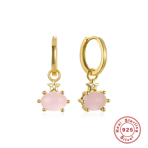 Title 9, Summer Crystal Fresh Colorful Stone Earrings, t...