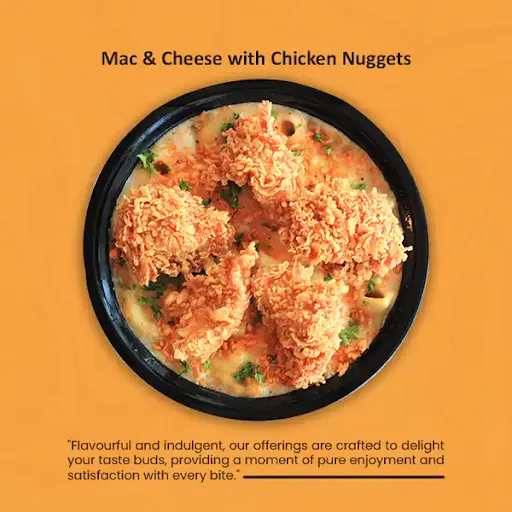 Mac And Cheese With Crunchy Chicken Nuggets