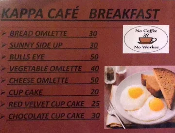 Kappo Cafe menu 