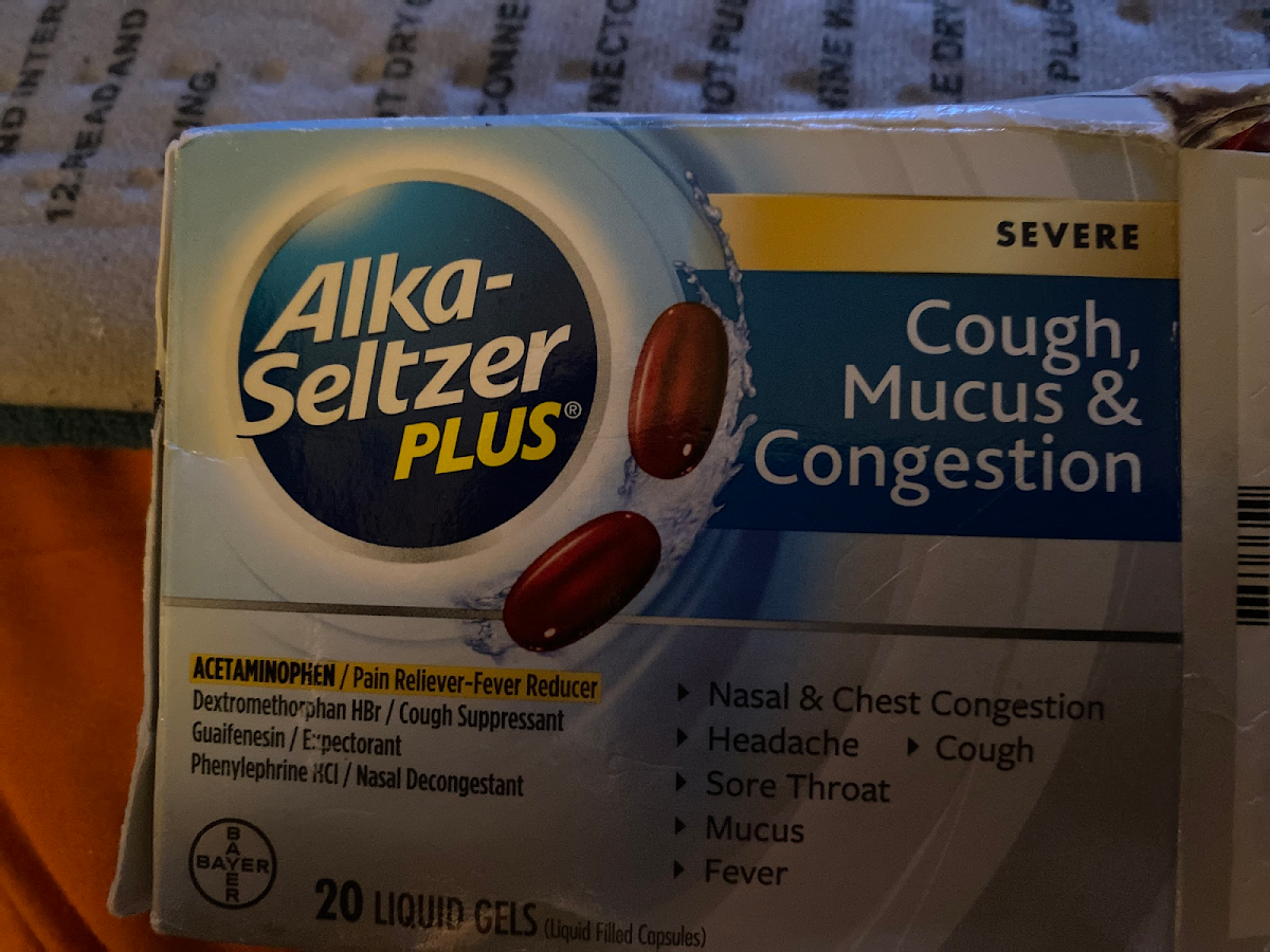 Alka Seltzer Plus Severe Cough, Mucus And Congestion Liquid Gels