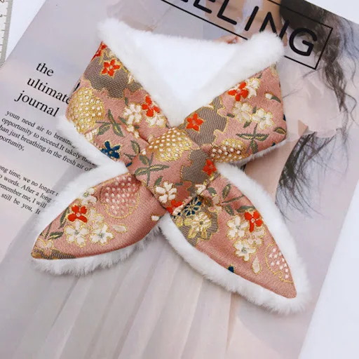 Pet Scarf Pet Dress Up Scarf Puppies Collars New Year Pet Scarf Cotton Cold Protection For Chinese New Year Decoration