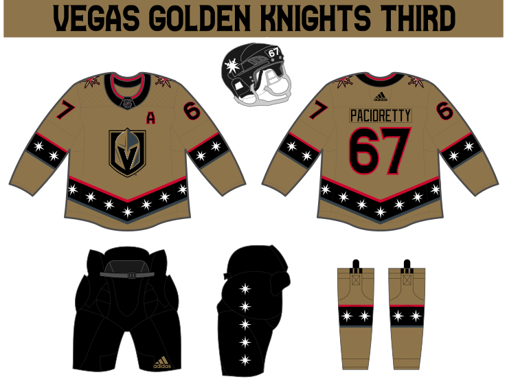 Vegas Golden Knights - Color Rush Concept : r/goldenknights