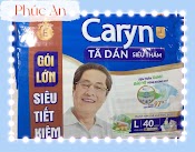 Tã Dán Người Lớn Caryn L 40 Miếng Vòng Hông 68 Đến 122 Cm - Tã Dán Người Hạn Chế Đi Lại Size L40 | Ml40 | Ml 40 Caryn