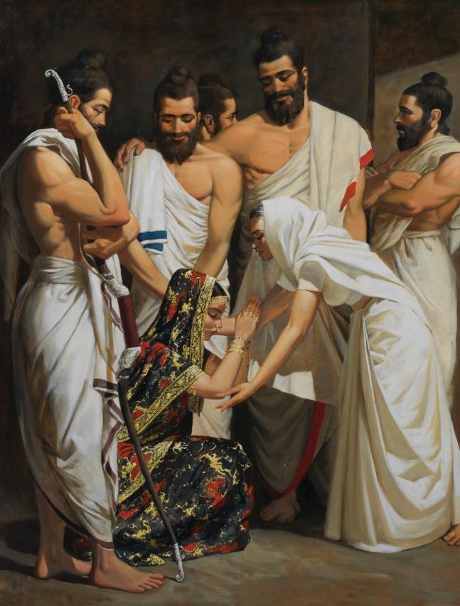 Mahabharata – Kunti and Draupadi | art○ma