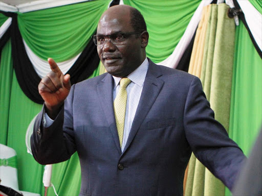 IEBC chairman Wafula Chebukati during a past event.