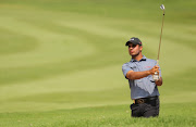 Shubhankar Sharma during day 2 of the Joburg Open at Randpark Golf Club on December 08, 2017 in Johannesburg, South Africa. EDITOR'S NOTE: For free editorial use. Not available for sale. No commercial usage. 