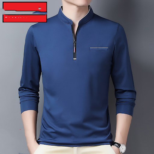 Title 12, Spring Mens Long-sleeved T-shirt with small st...