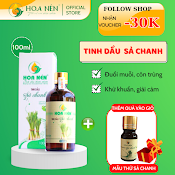 Tinh Dầu Sả Chanh Nguyên Chất 100Ml - Hoa Nén - Vegan - Đuổi Muỗi, Giải Cảm, Khử Mùi