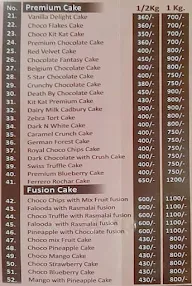 Occasion The Cake Shop menu 2