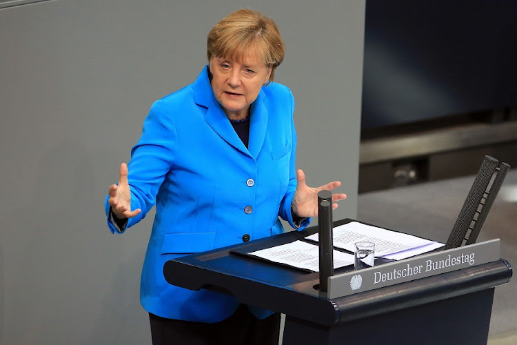 German Chancellor Angela Merkel. Picture: BLOOMBERG/KRISZTIAN BOCSI