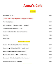 Anna's menu 1