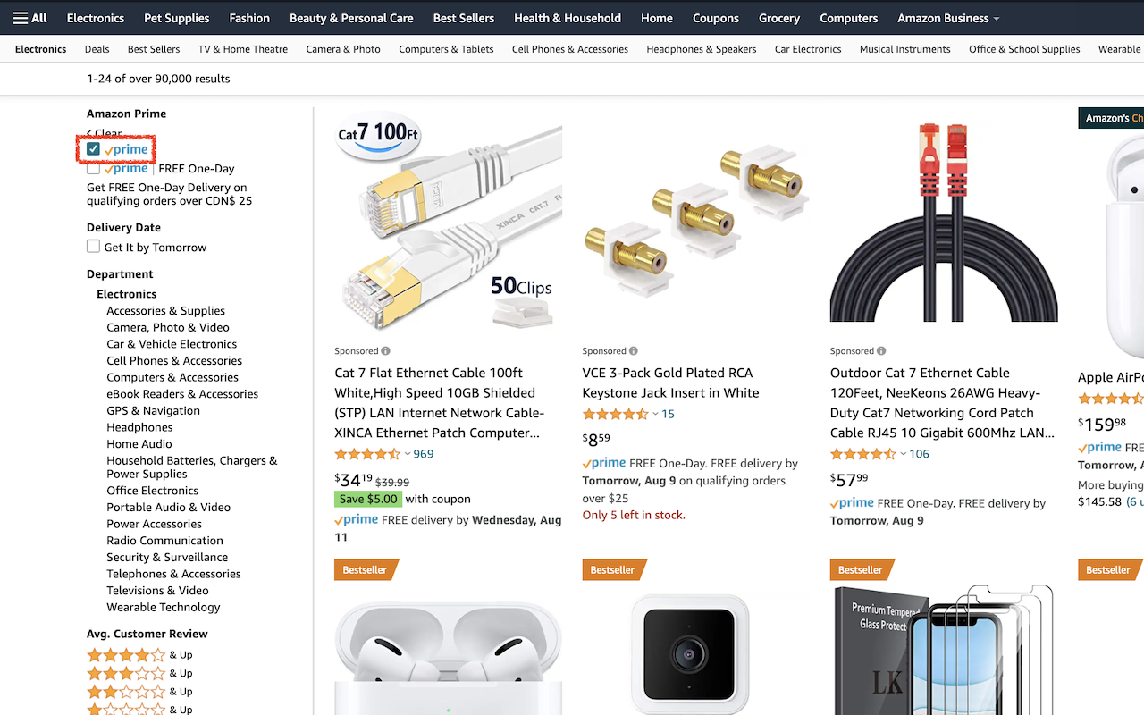 Amazon Prime Filter Preview image 1