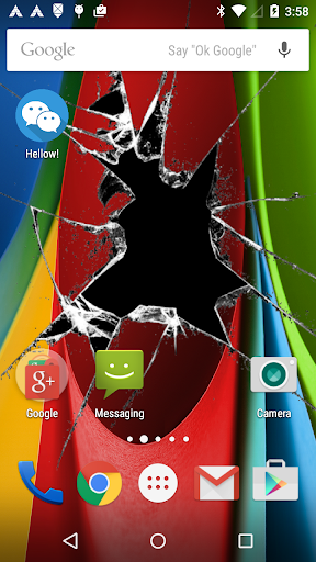 Crack Screen L Wallpaper Prank