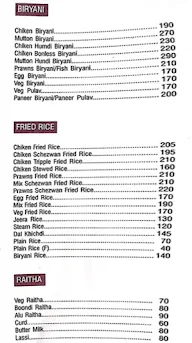 Ravi Raj menu 8