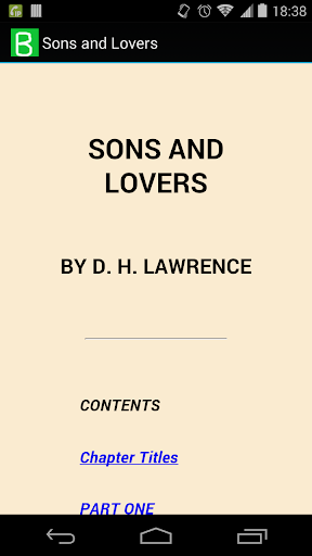 Sons and Lovers