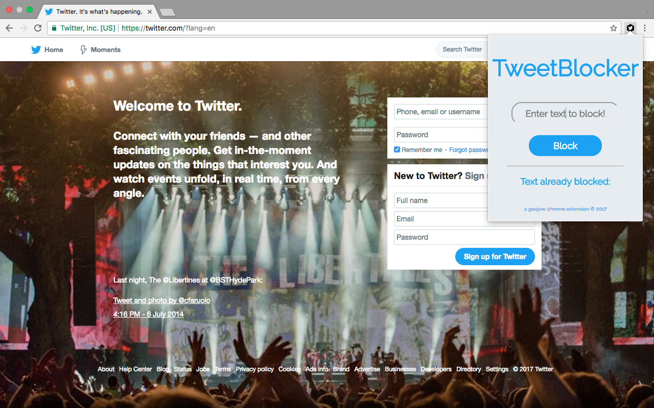 TweetBlocker Preview image 2