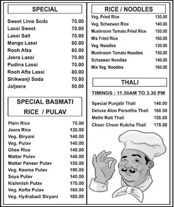 New Punjabi Pure Veg Restaurant menu 