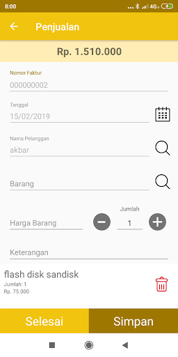Kasir Online Shop Plus Keuangan Super Mudah