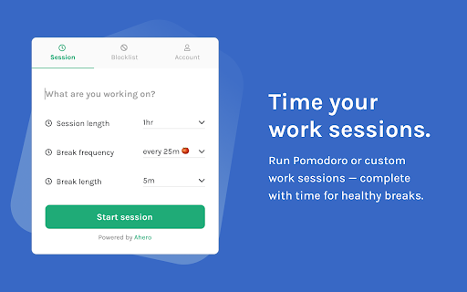 Mini Pomodoro Blocker Preview 2